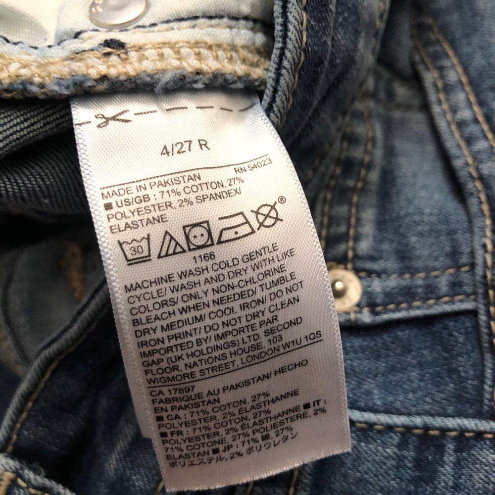 Gap Mid Rise Curvy Skinny Jeans in Indigo, Sz 4 - Picture 10 of 12